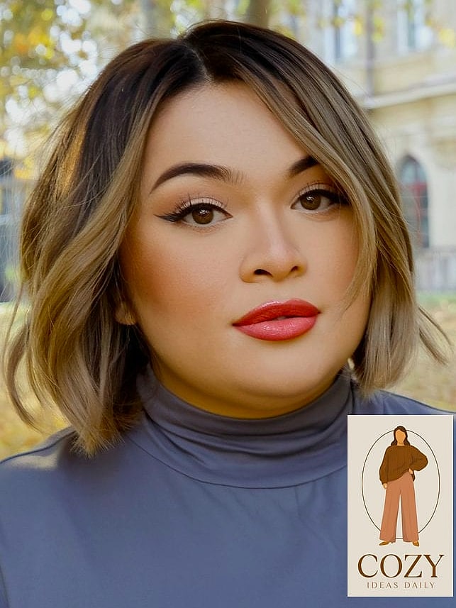 Sleek Straight Hair With a Middle Part