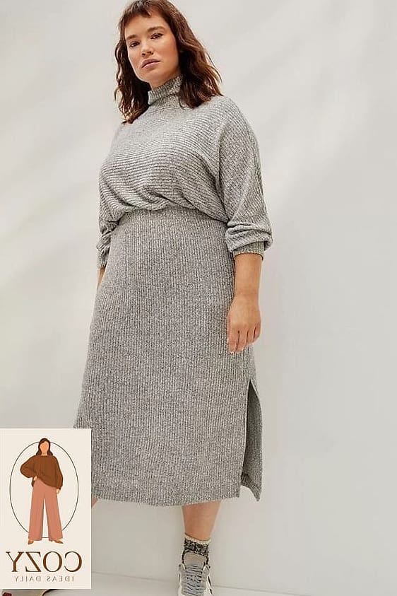 Slip Dresses Layered Over Turtlenecks