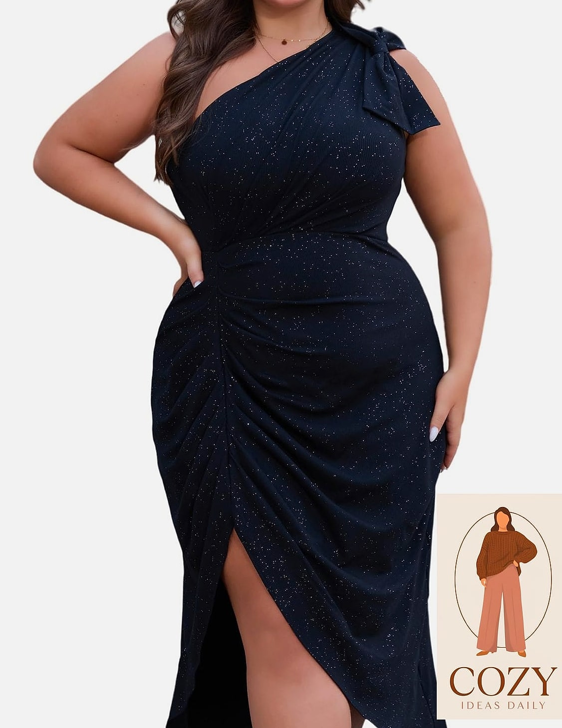 Sparkly Wrap Dress for Comfort and Glam