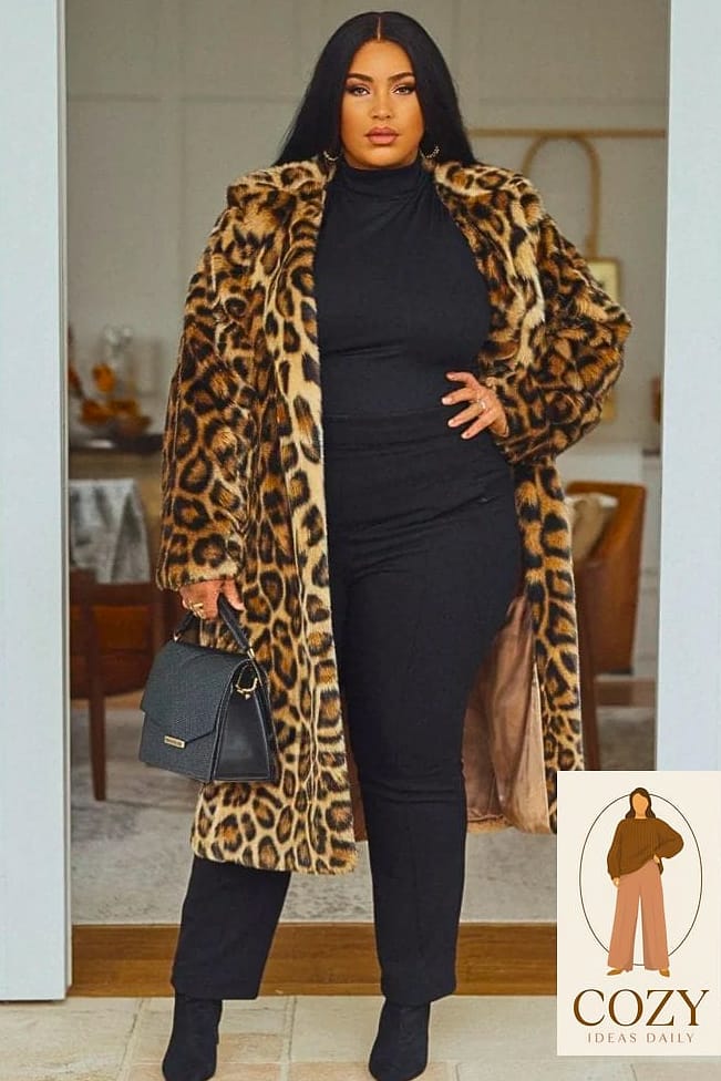 Statement Coat Over a Simple Slip Dress
