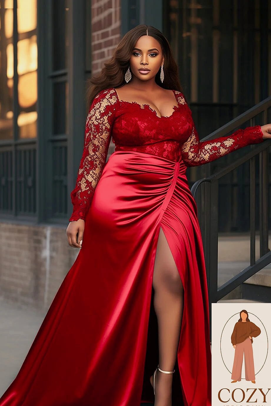 The Statement Sleeve Ballgown Skirt Dress