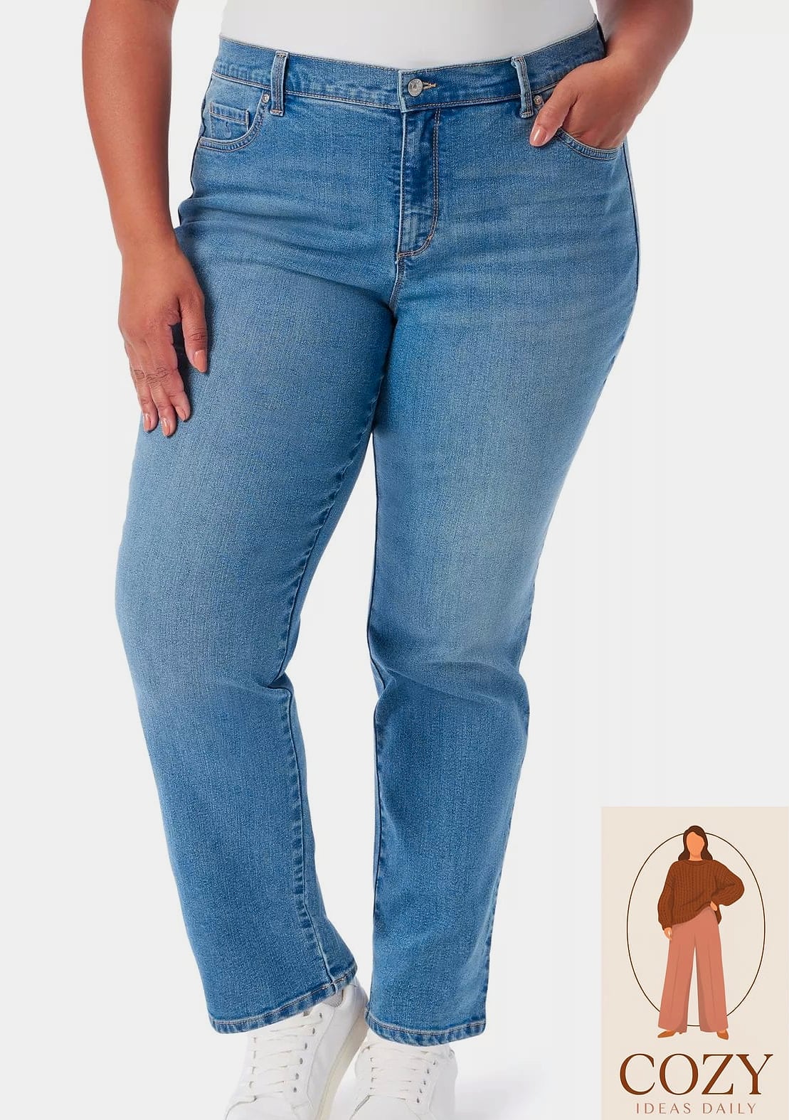 Straight-Leg Jeans and a Corset Top