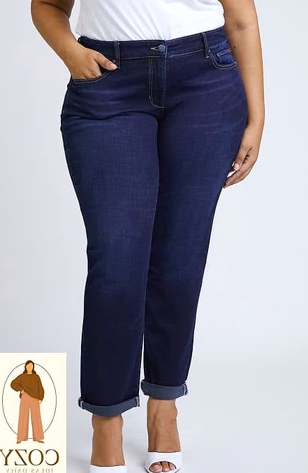 Straight-Leg Jeans and a Fitted Turtleneck, Elevated