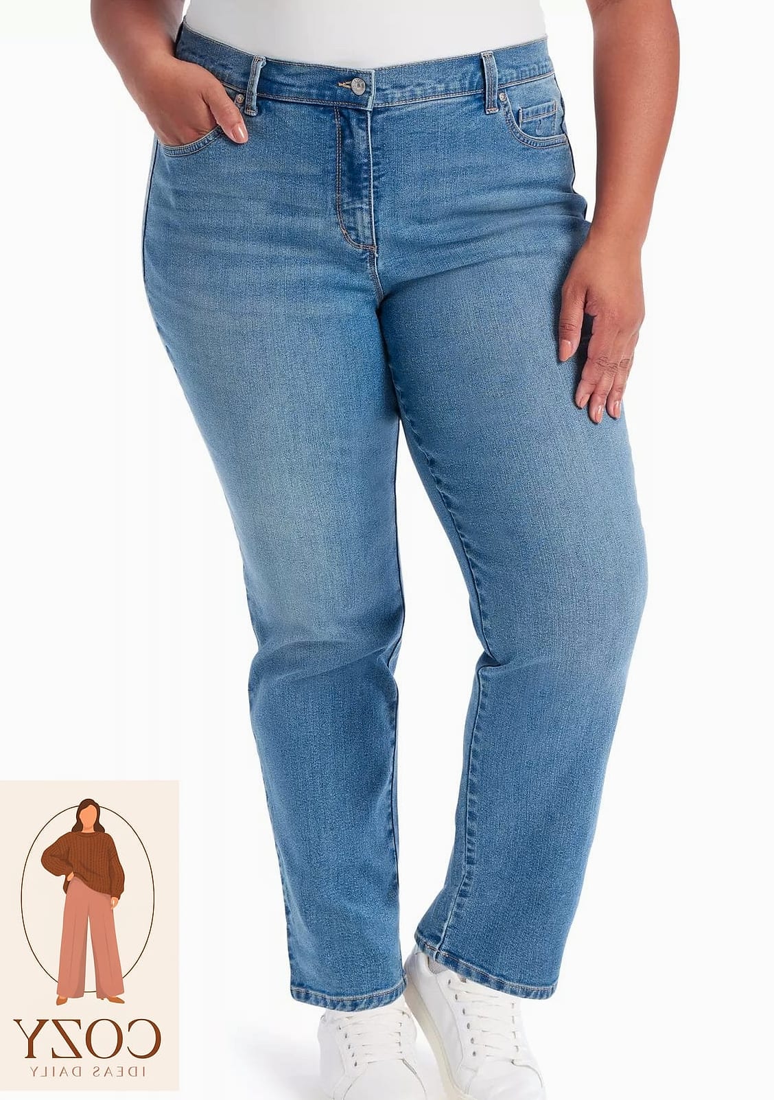 Straight-Leg Jeans and a Silky Camisole