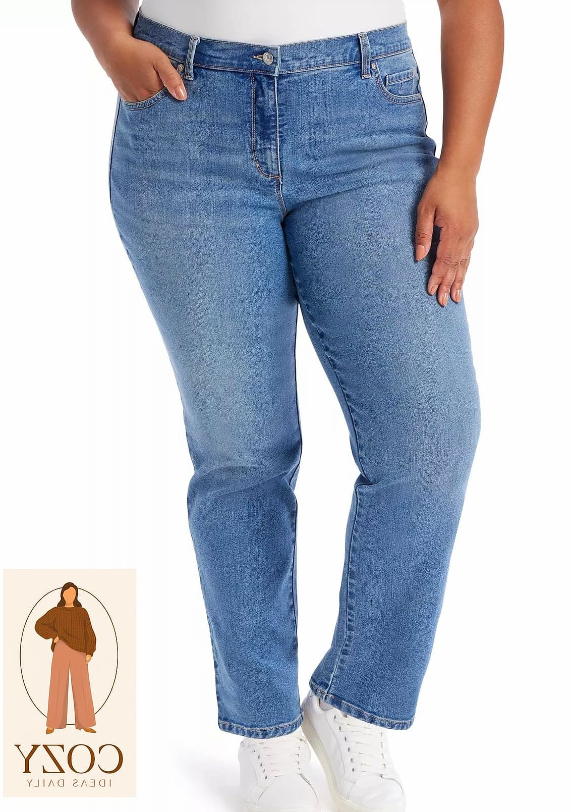 Straight-Leg Jeans and a Corset Top
