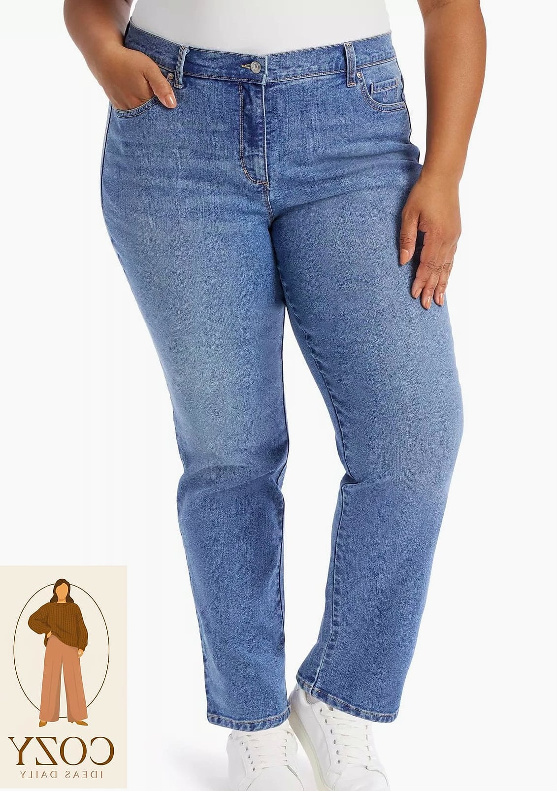 The Straight-Leg Jeans and Crop Sweater Combo