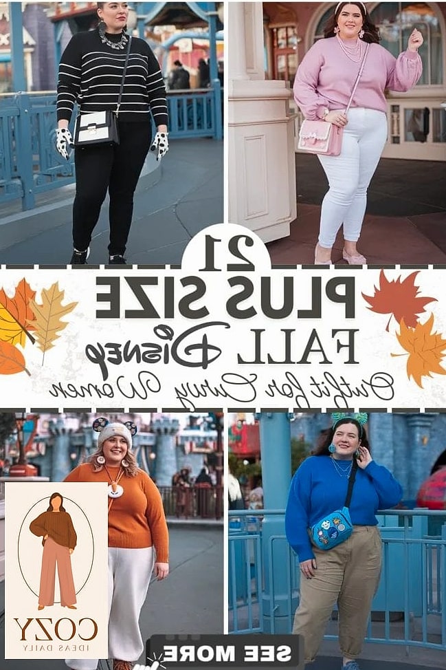 29 Plus Size Disney Outfits Worth Pinning Immediately 16 Straight-Leg Jeans and a Chunky Knit