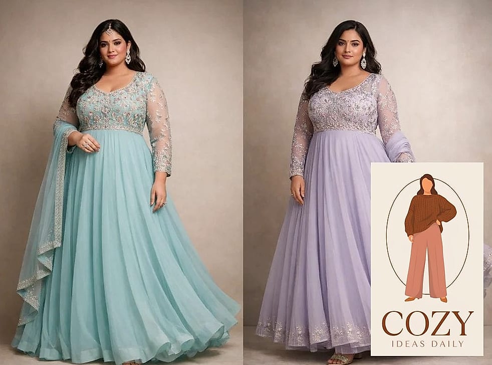 The Structured Anarkali With a Fitted Bodice