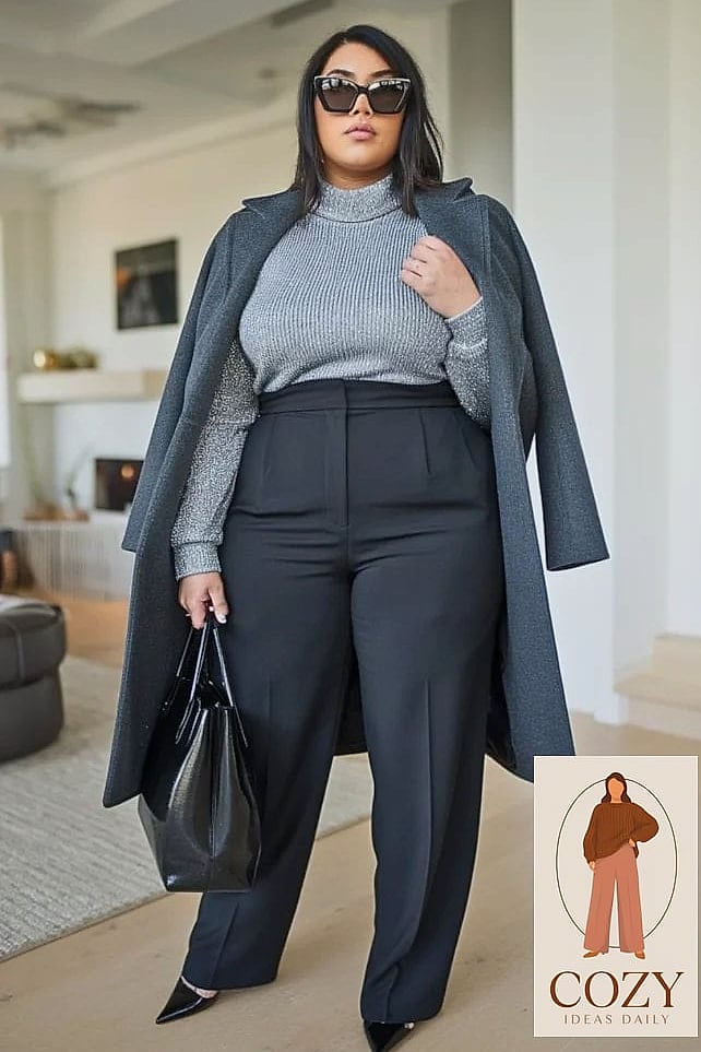 Tailored Trousers With a Silk Camisole