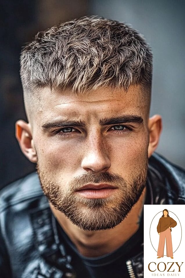 De Textured Crop met Uitgeschoren Zijkanten