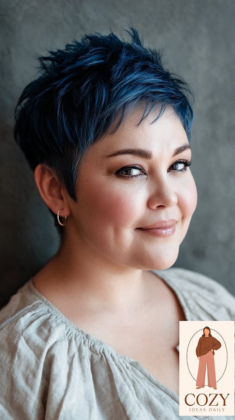 The Textured Pixie With Long Bangs