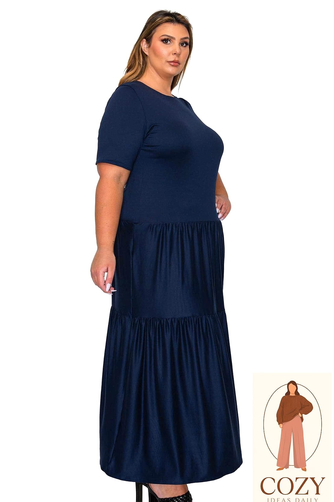Tiered Maxi Dress with a Bucket Hat