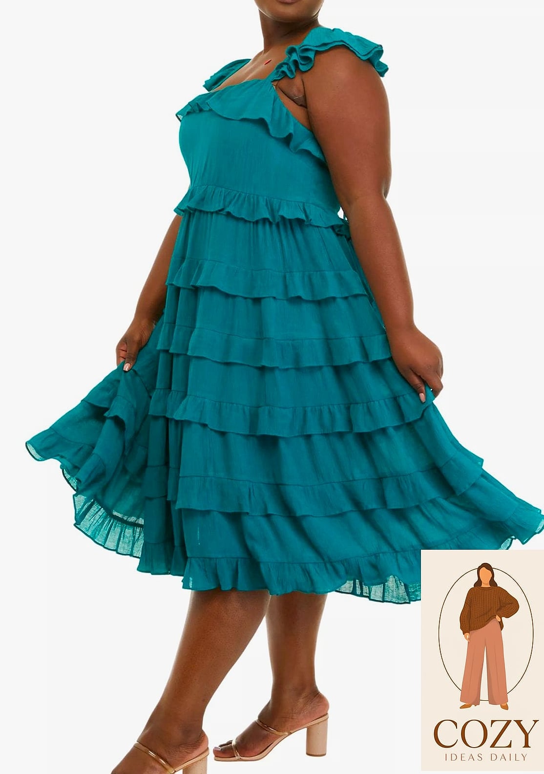 23 Plus Size Wedding Guest Dress Summer You Need to Try Next 8 The Tiered Ruffle Midi