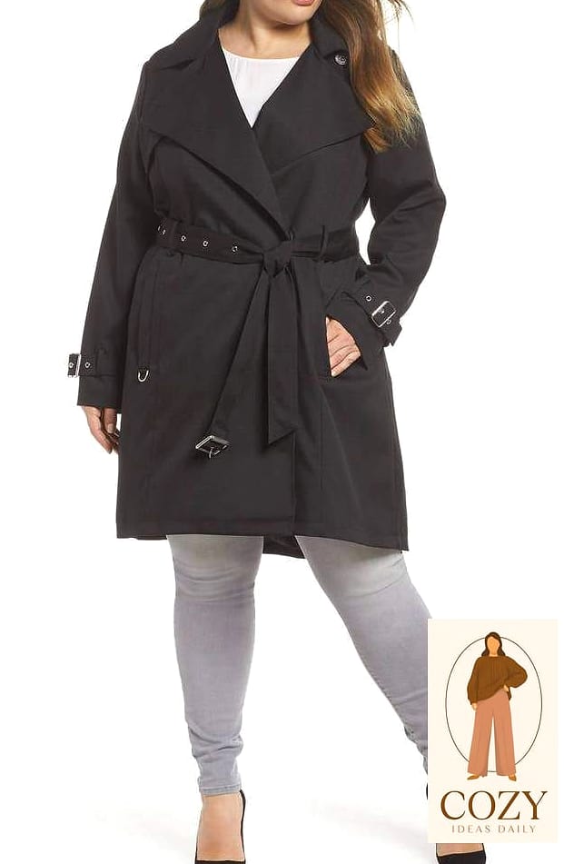 The Trench Coat And Straight-Leg Jeans Combo