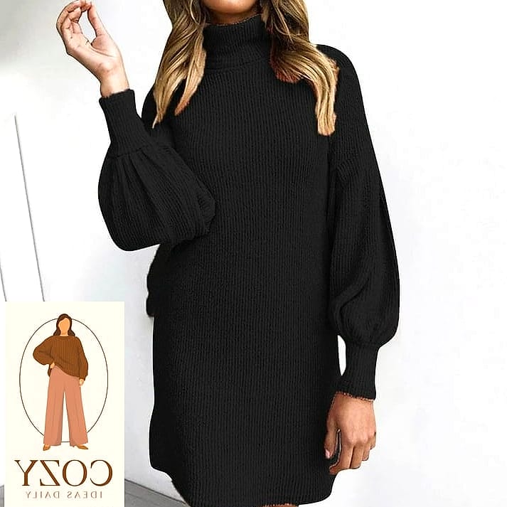 27 Plus Size Work Dresses That Are Going Viral on Pinterest Right Now 21 The Turtleneck Dress for Layering Season