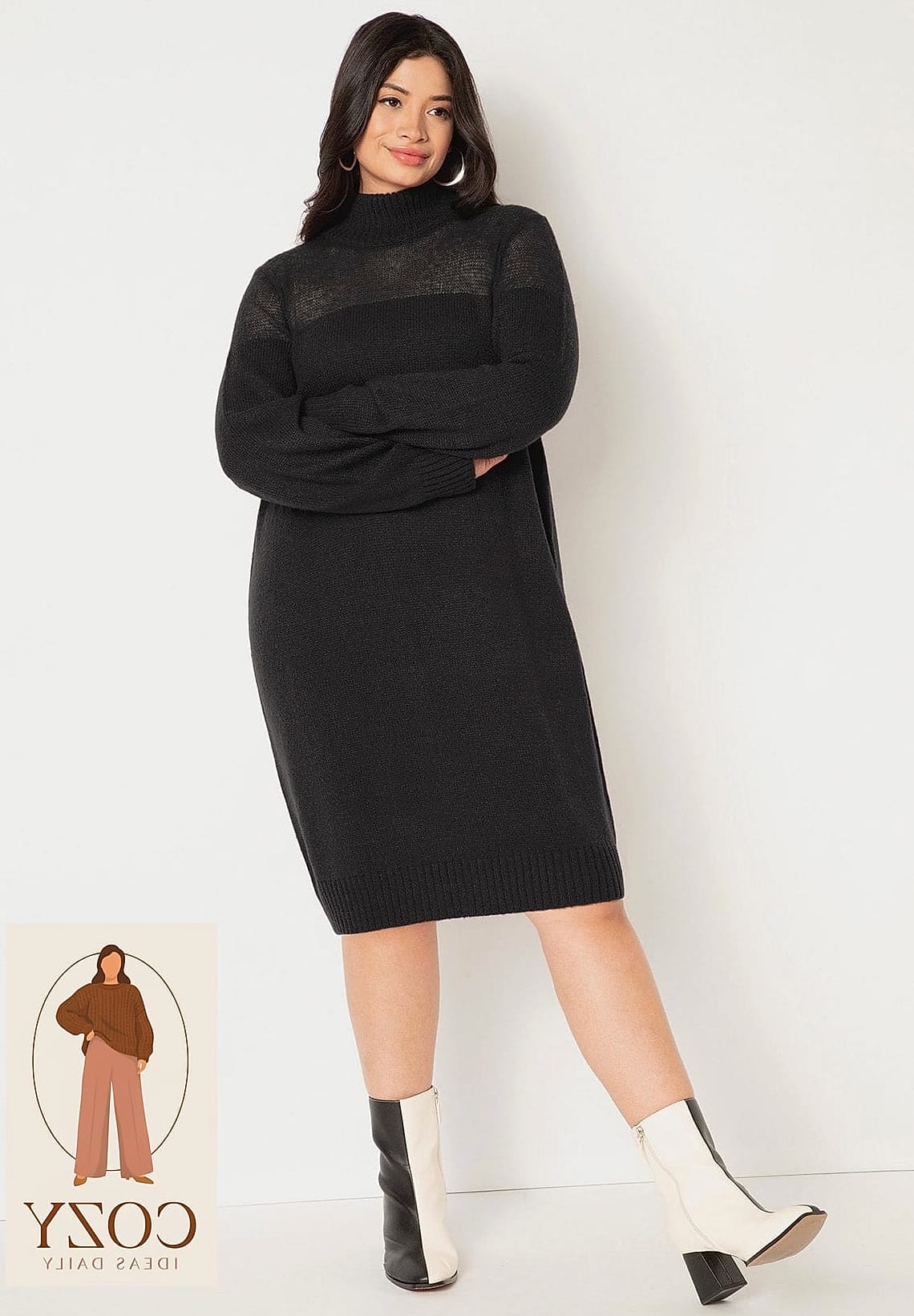 The Turtleneck and Midi Skirt Pairing