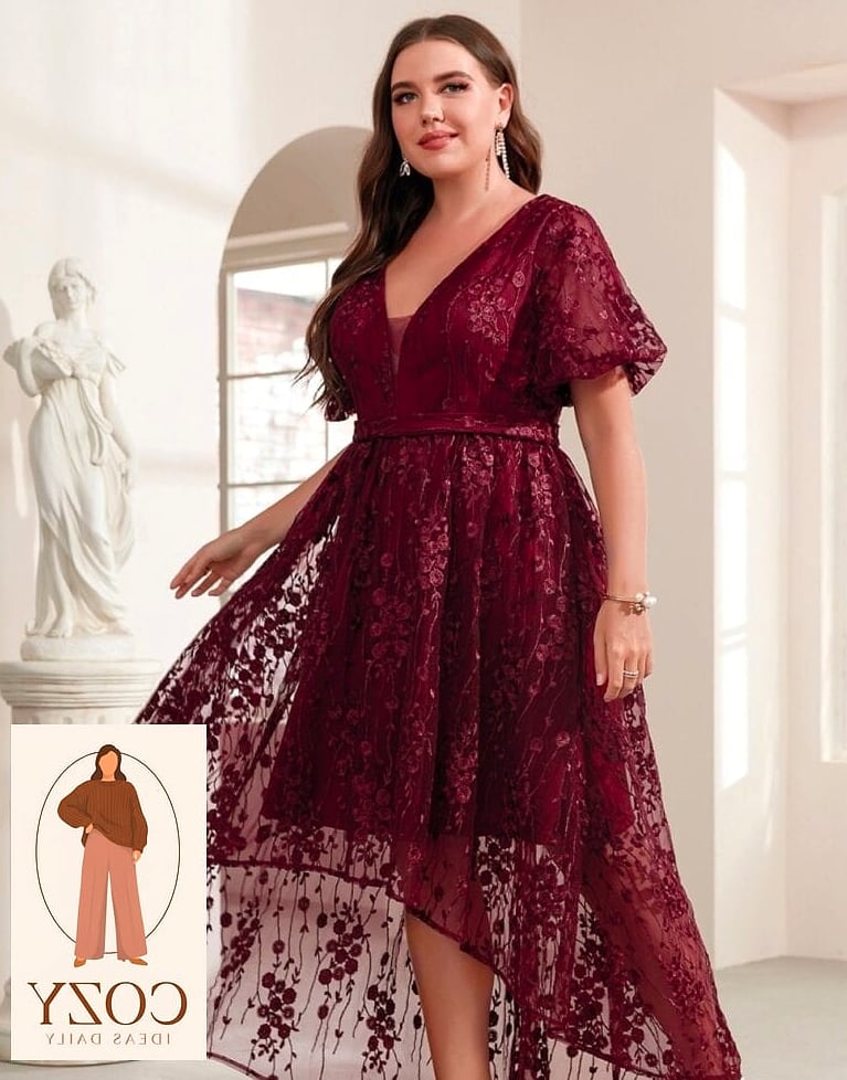 Two-Tone Midi Dress