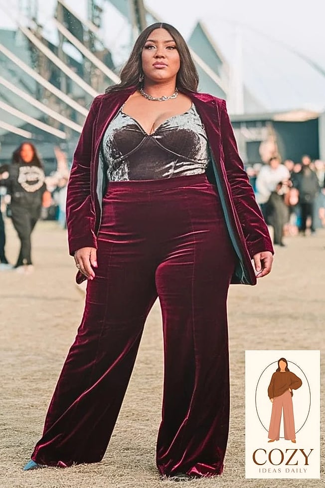 Velvet Bodysuits Under Overalls