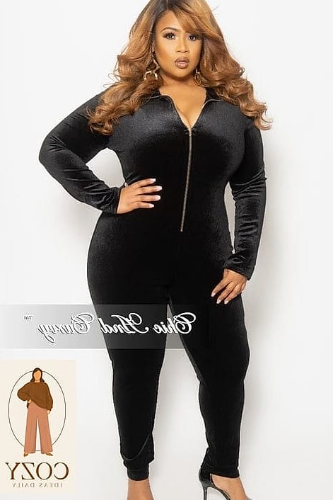 Velvet Jumpsuit for Holiday Parties