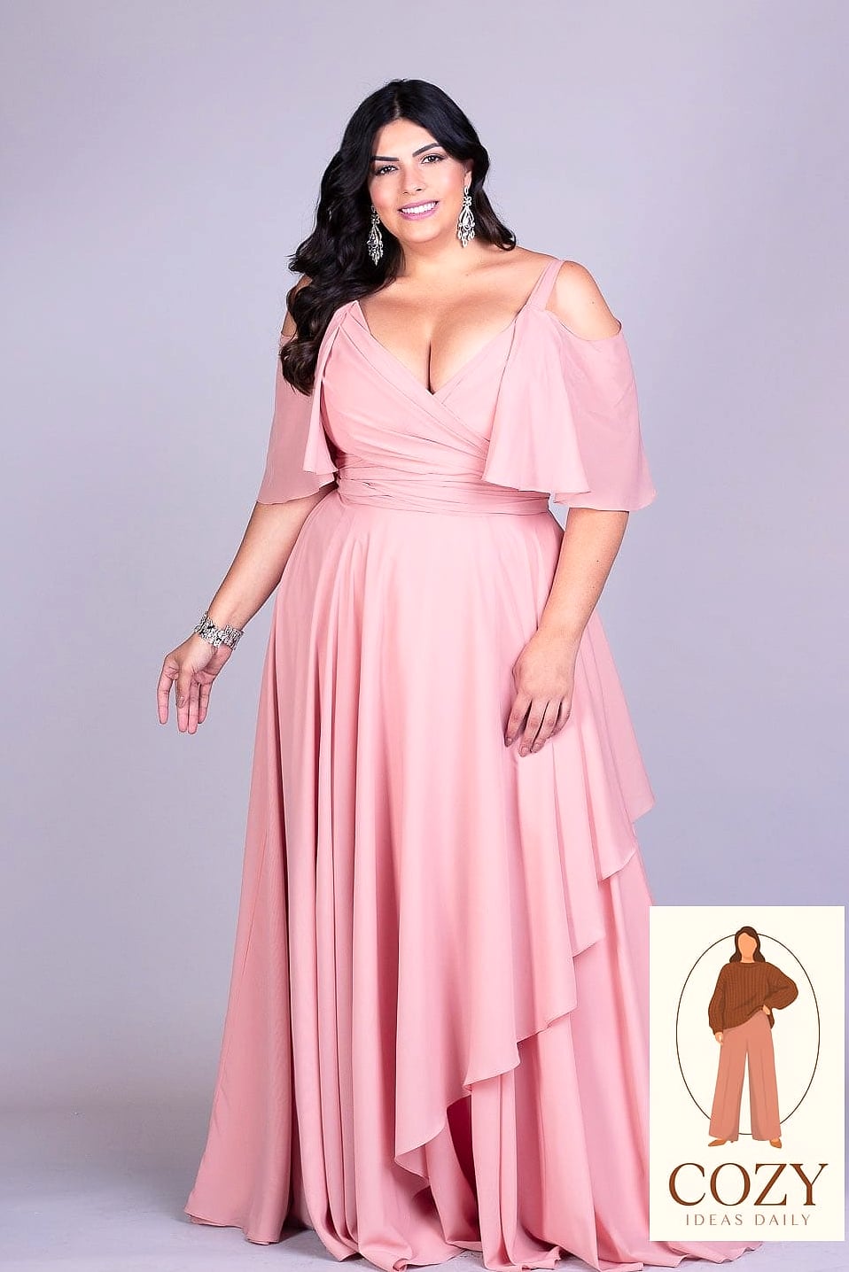 Vestido Longo Frente Única