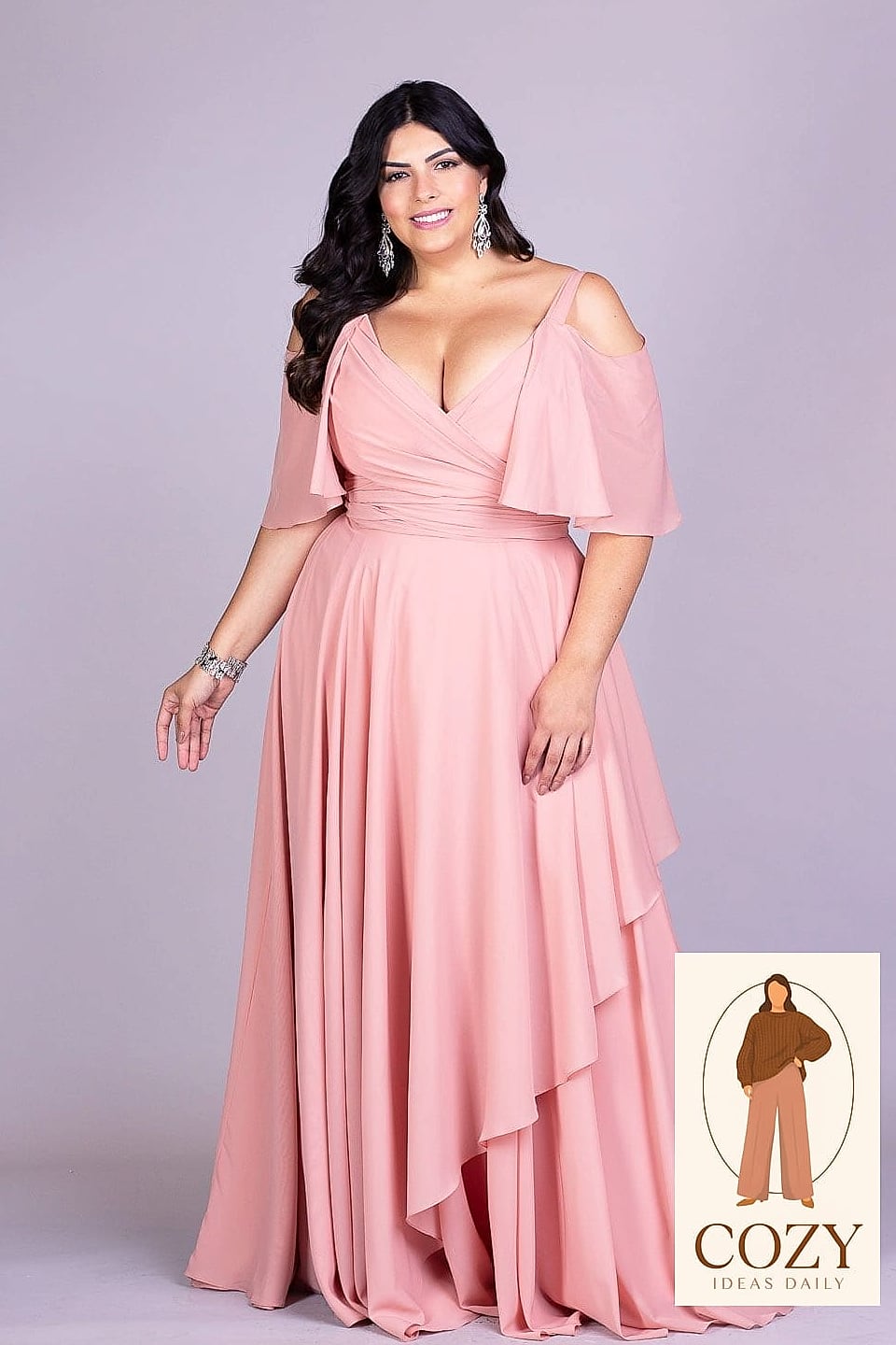 Vestido Longo Chiffon Estampa Tropical