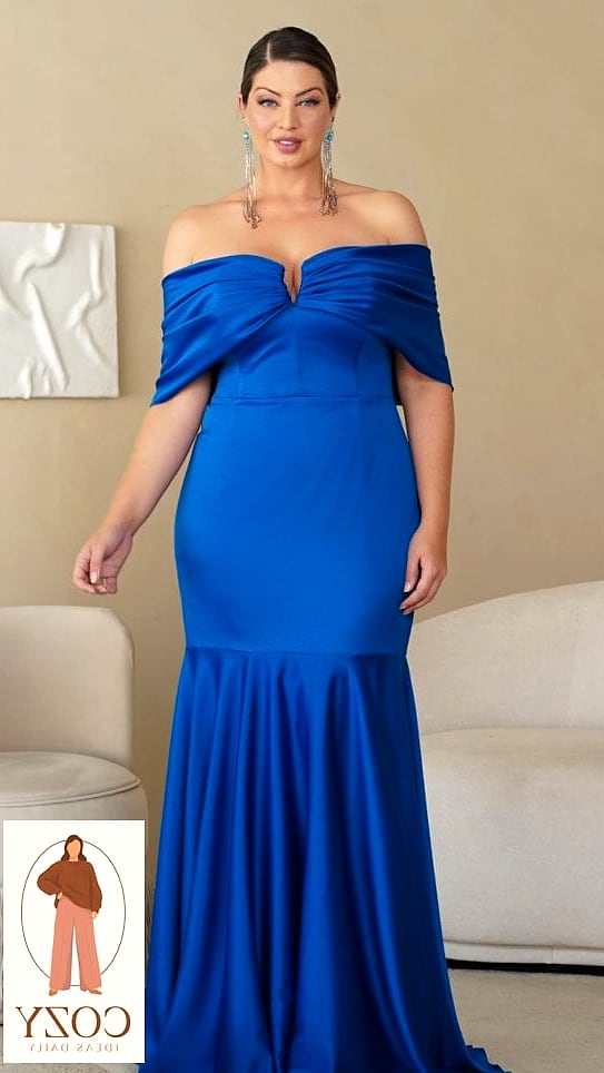 Vestido Sereia com Cauda Discreta