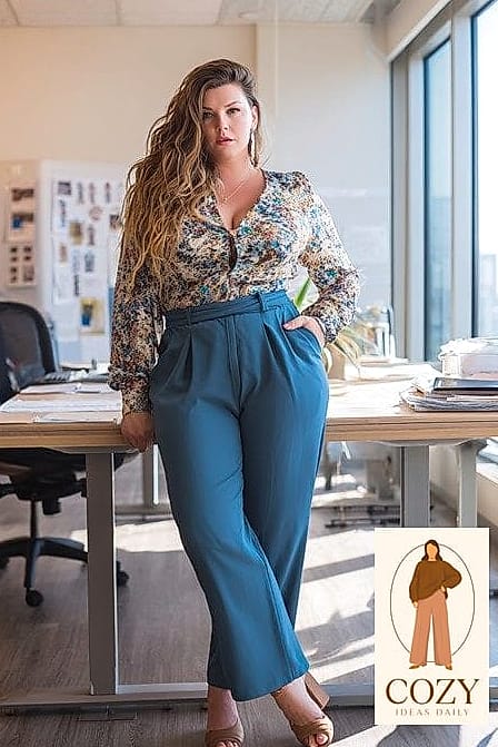 Wide-Leg Denim With a Blazer for Casual Fridays