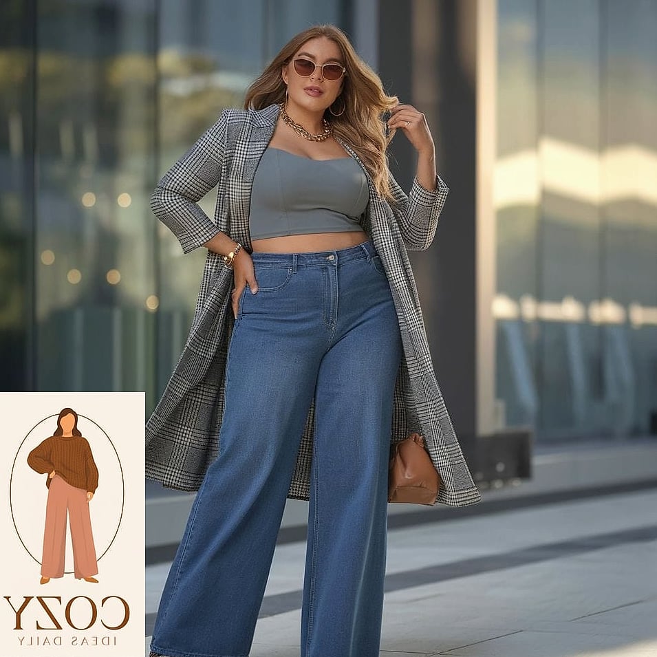 Wide-Leg Trousers and a Silk Blouse