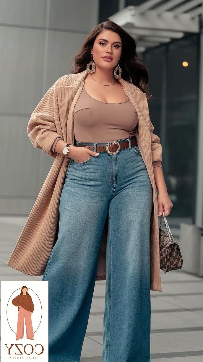 Wide-Leg Trousers and a Crop Top
