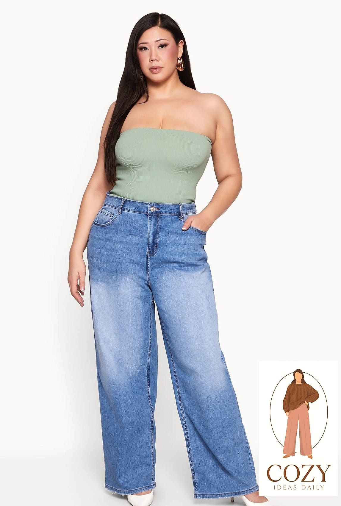 Wide-Leg Trousers and Crop Top