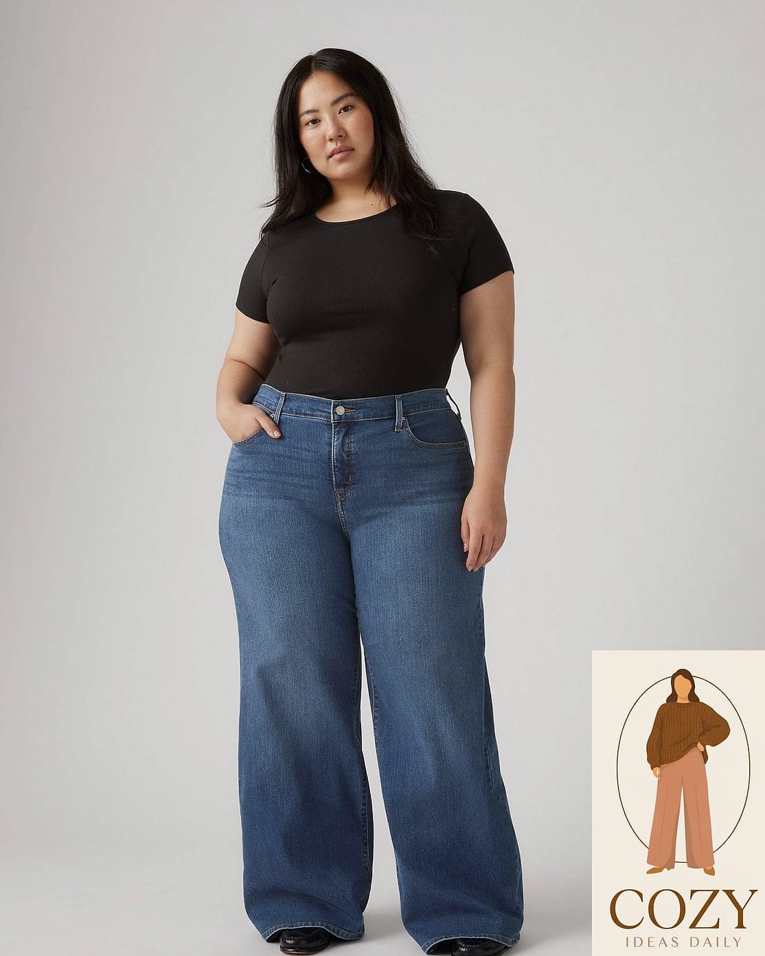 Wide-Leg Trousers With Extra Inseam