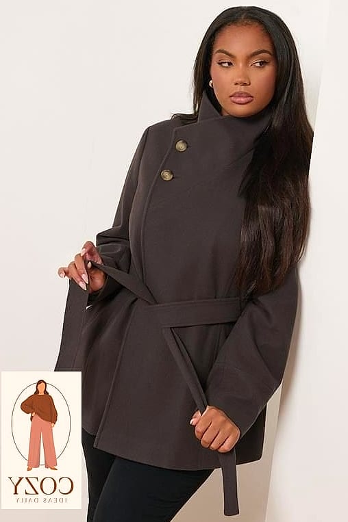 Wrap Coat Over A Slip Skirt