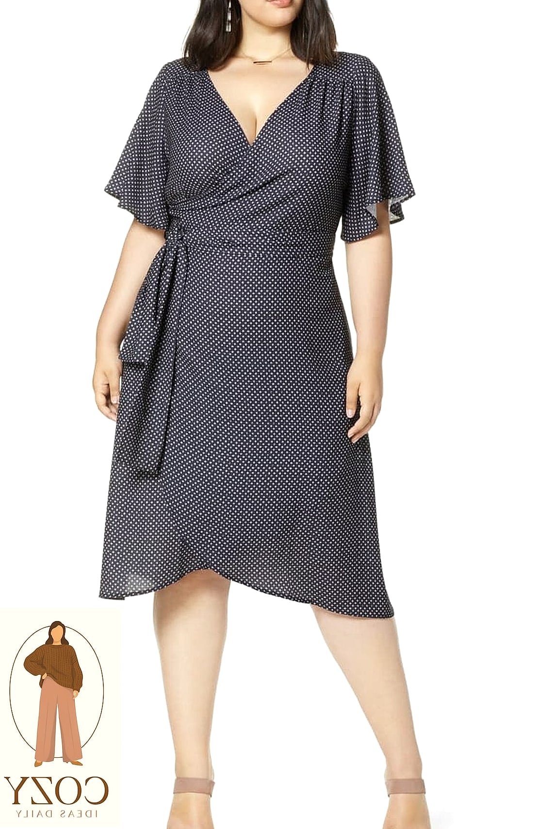 The Wrap Dress and Ankle Boots Combo