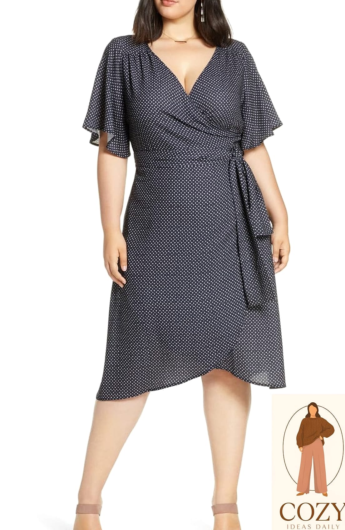 The Wrap Dress and Ankle Boot Combo