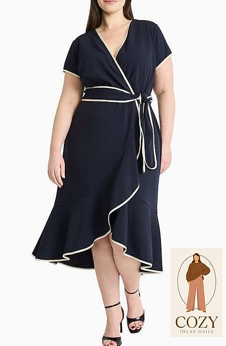 Wrap Dress In A Bold Color