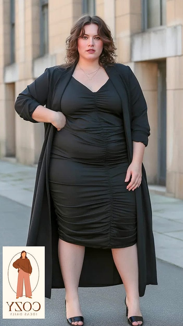 Wrap Dress with Statement Boots