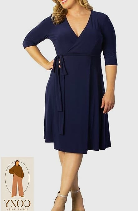 27 Plus Size Work Dresses That Are Going Viral on Pinterest Right Now 3 The Wrap Dress That Works for Every Body Shape