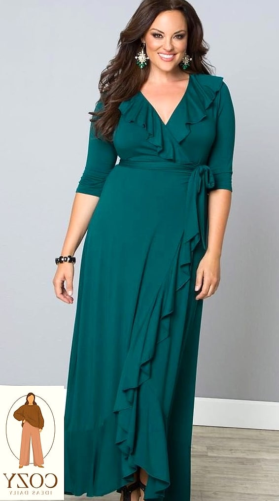 The Wrap Maxi With a Thigh Slit