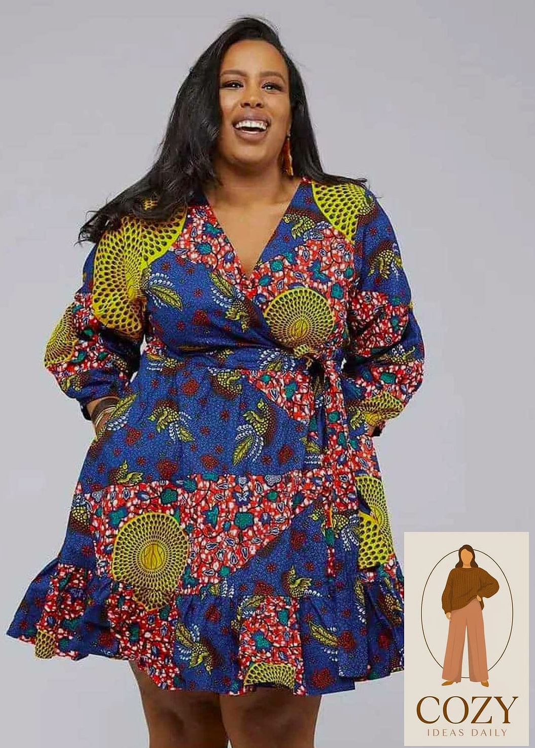 The Wrap Silhouette Ankara Dress
