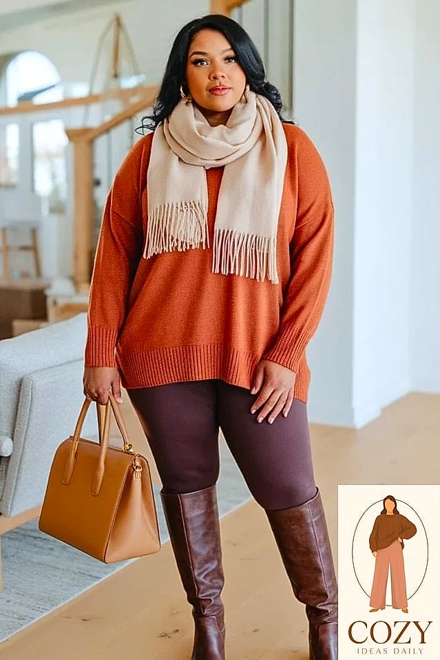 Wrap Sweater and Ankle Boots
