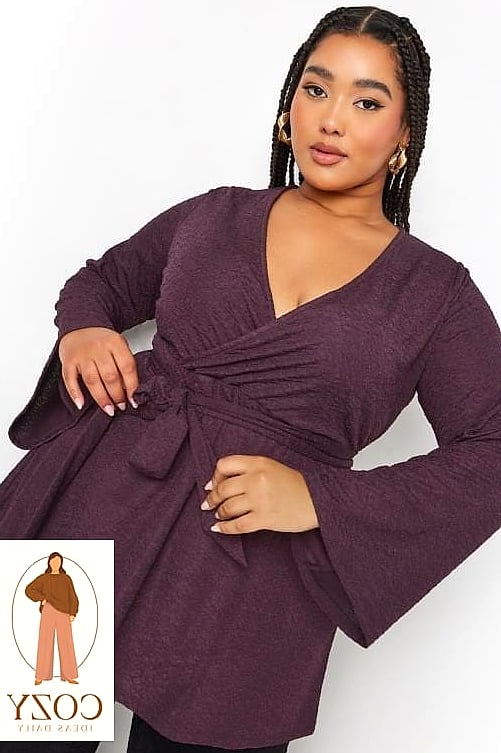 27 Plus Size Clothing For Women That Will Transform Your Look 24 Wrap Tops For A Flattering V-Neckline